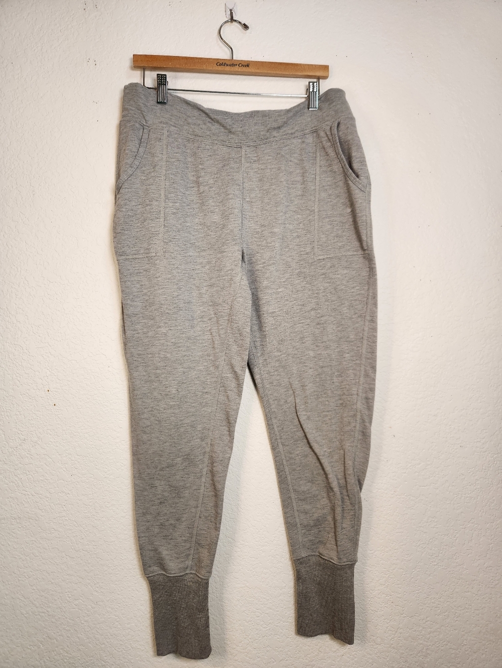 Nike Men's Gray Jogger Sweatpants with Neon Green Just Do It Waistband, Size XL
